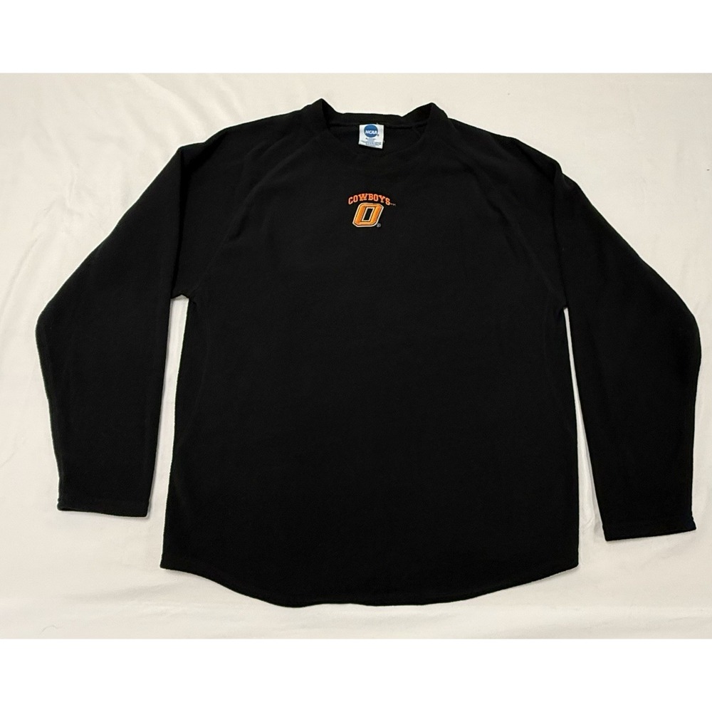 Vtg Oklahoma State University OSU Cowboys Fleece Pullover Size M Embroidered